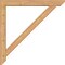 Ekena Millwork Traditional Slat Smooth Bracket w/ Offset Brace, Western Red Cedar, 5 1/2"W x 40"D x 40"H BKT0604X40X40TRA06SWR - alternate 3